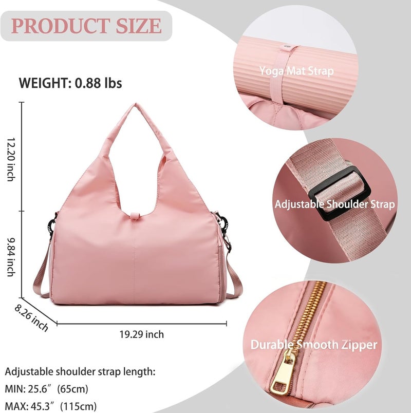 FULONEEI Yoga Mat Bag, Sport yoga Gym Bag for women, Lightweight yoga mat bag carrier with Yoga Strap, Carryall Yoga Tote Bag - Image 4